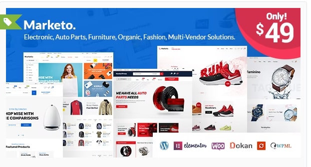 Free WooCommerce Themes: Marketo